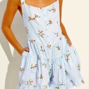 ✨ NWT Wild Fable Sleeveless Light Blue Romper – Size XS ✨